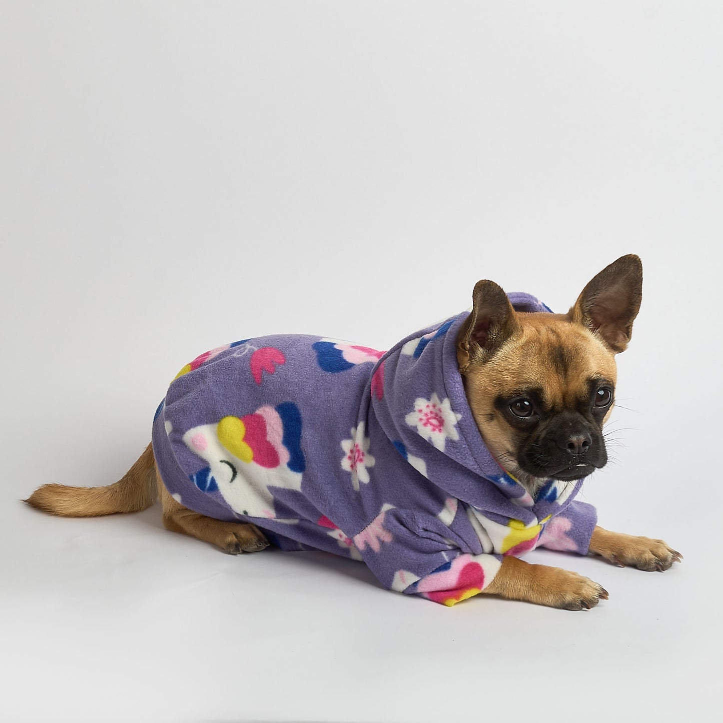 Dog Fleece Hoodie - Unicorn Dreams