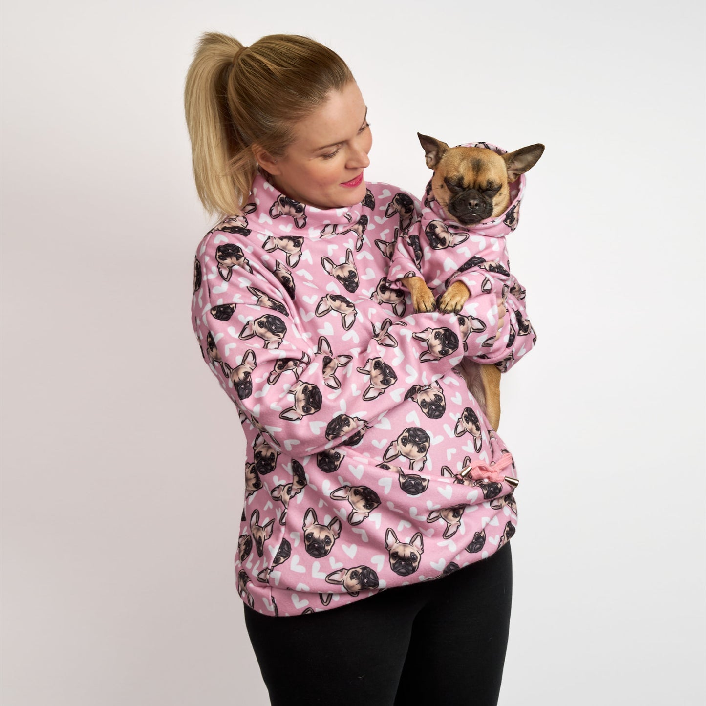 Womens Luxury Oversized Sweater - PINK CHUG FACE