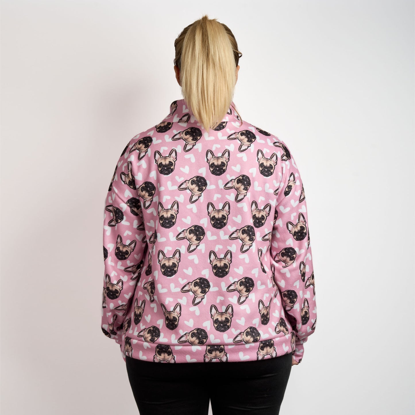 Womens Luxury Oversized Sweater - PINK CHUG FACE
