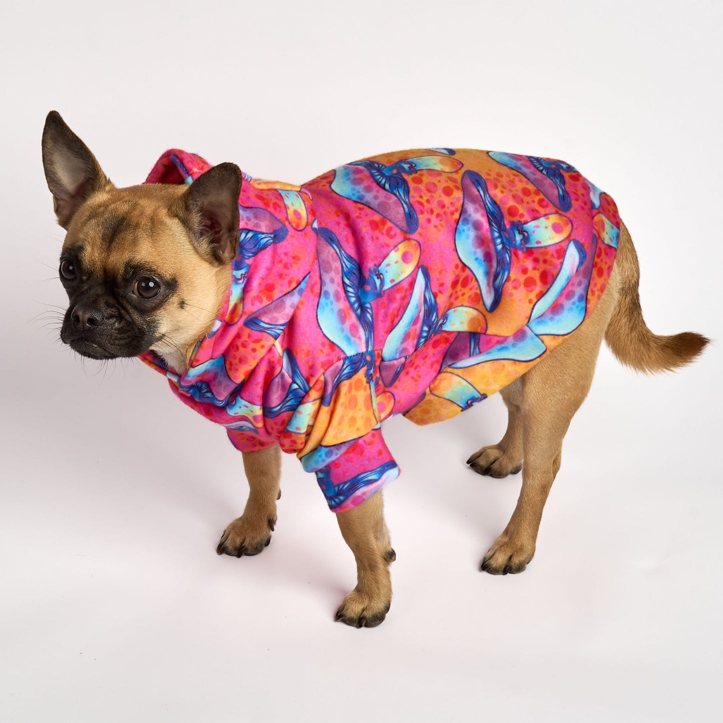Dog Fleece Hoodie - Mushy
