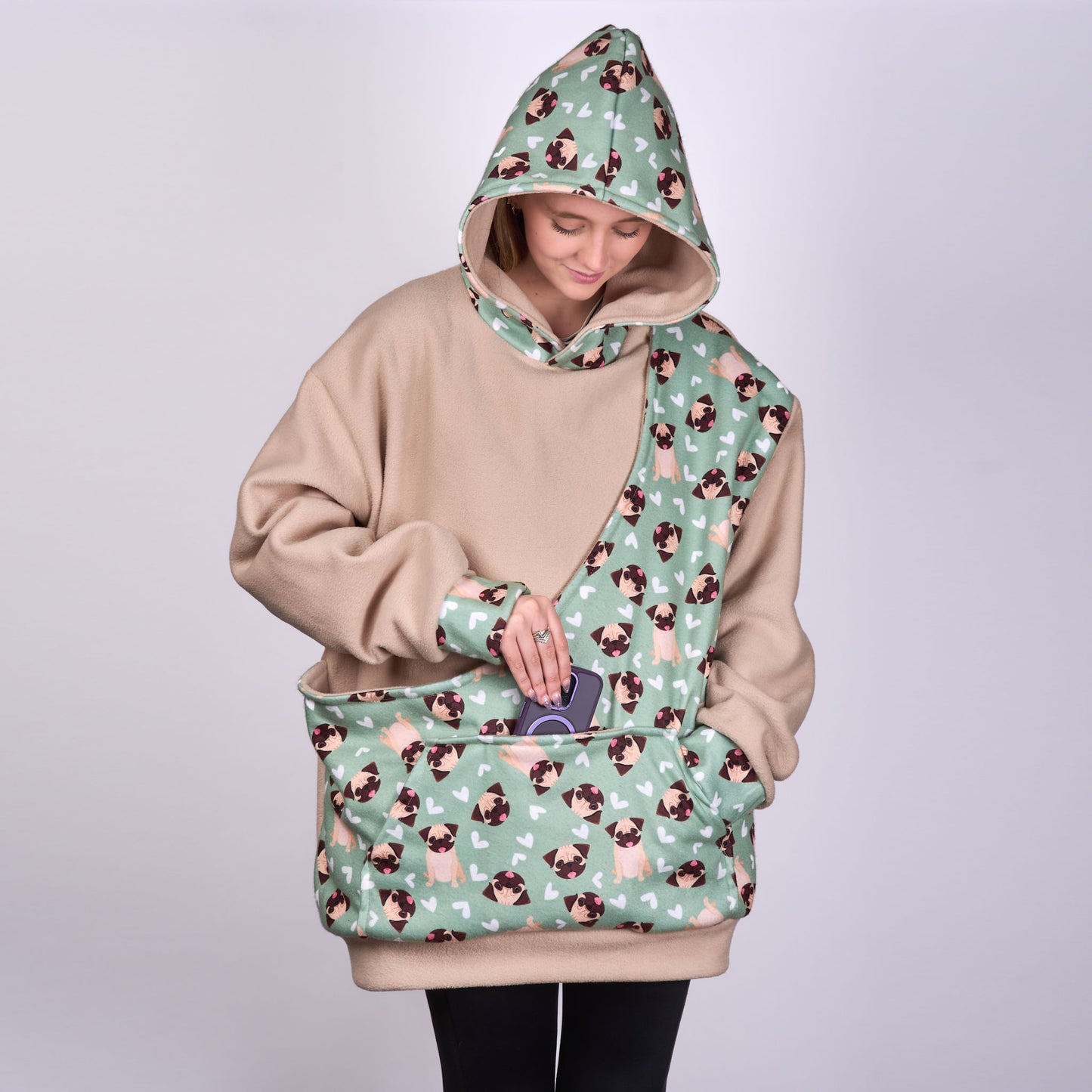 Poochy Pocket Hoodie Pug Mug