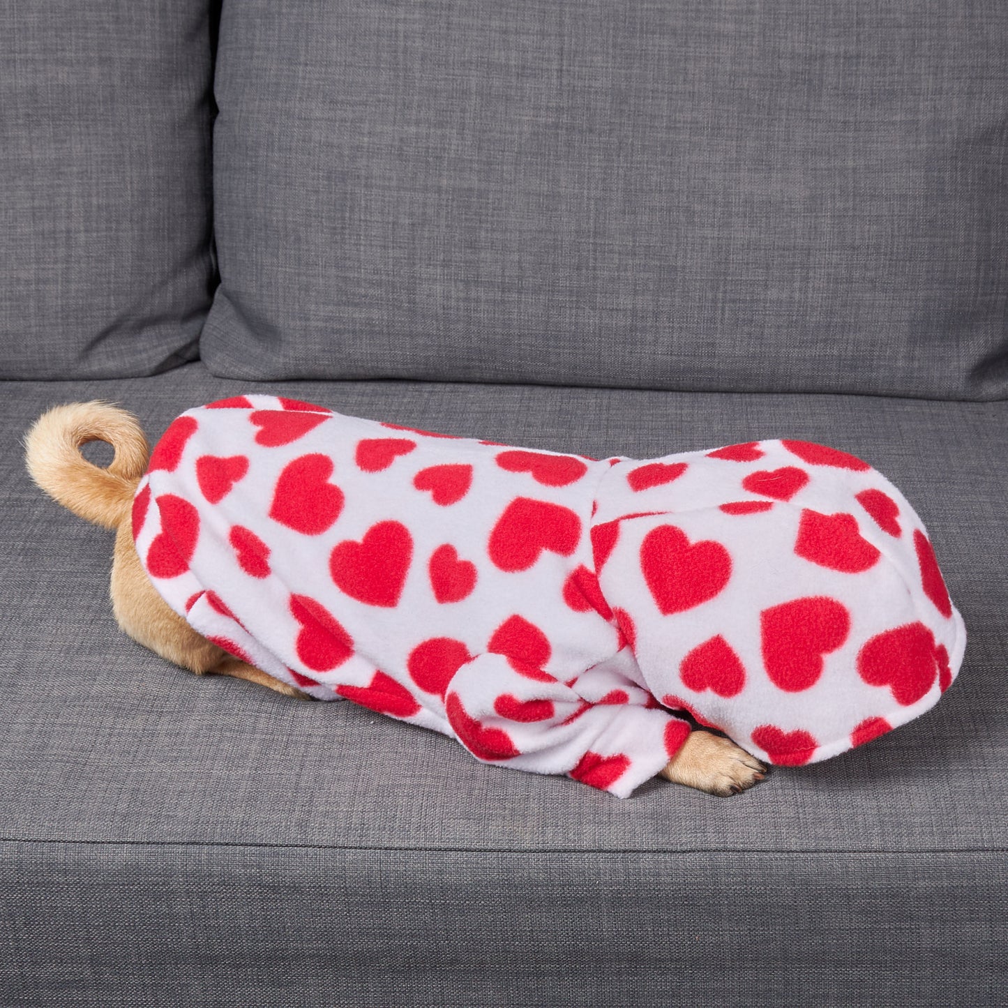 Dog Fleece Hoodie - Sweetheart