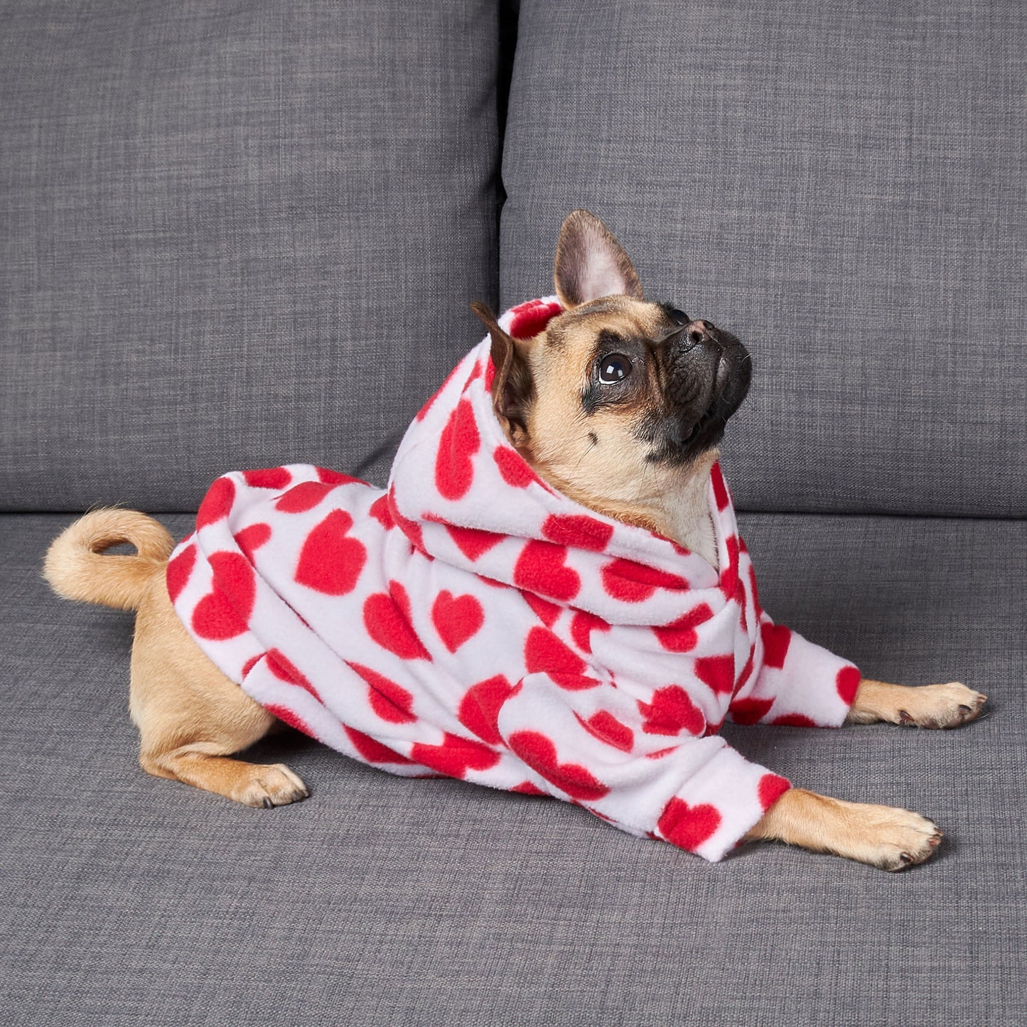 Dog Fleece Hoodie - Sweetheart