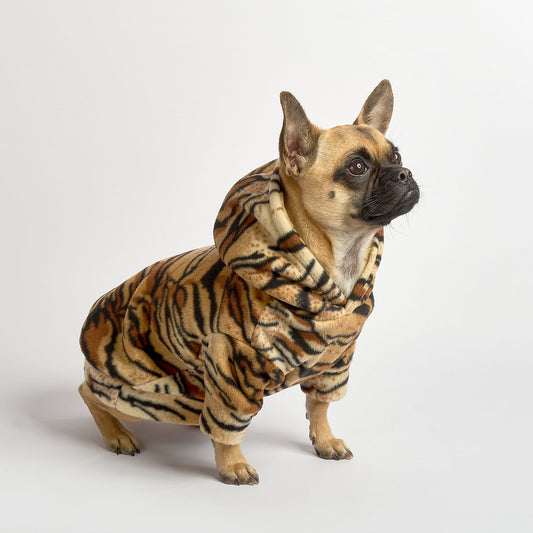 Dog Fleece Hoodie - TIGRRR!