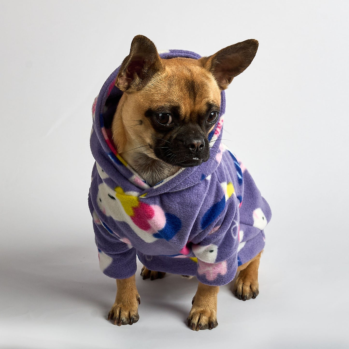 Dog Fleece Hoodie - Unicorn Dreams