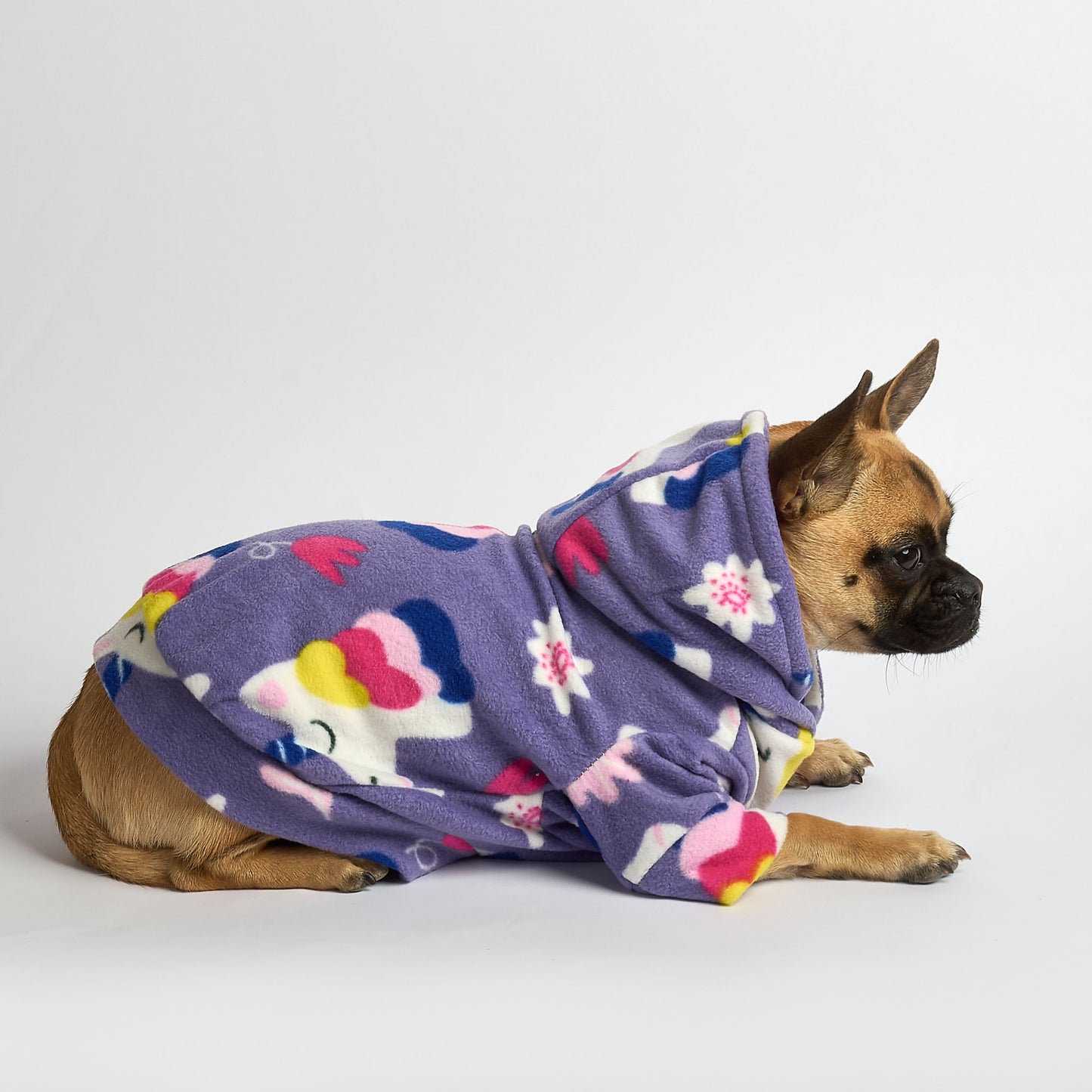 Dog Fleece Hoodie - Unicorn Dreams