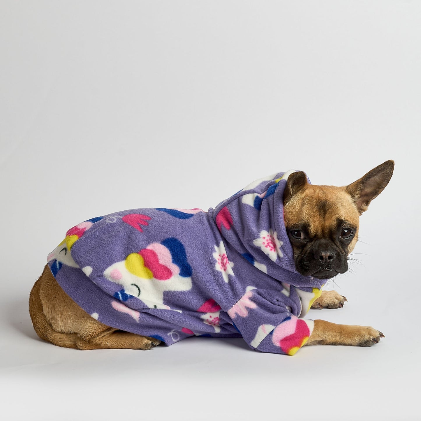 Dog Fleece Hoodie - Unicorn Dreams