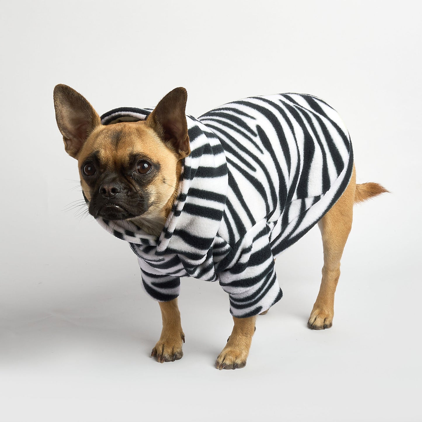 Dog Fleece Hoodie - Zebrawowa