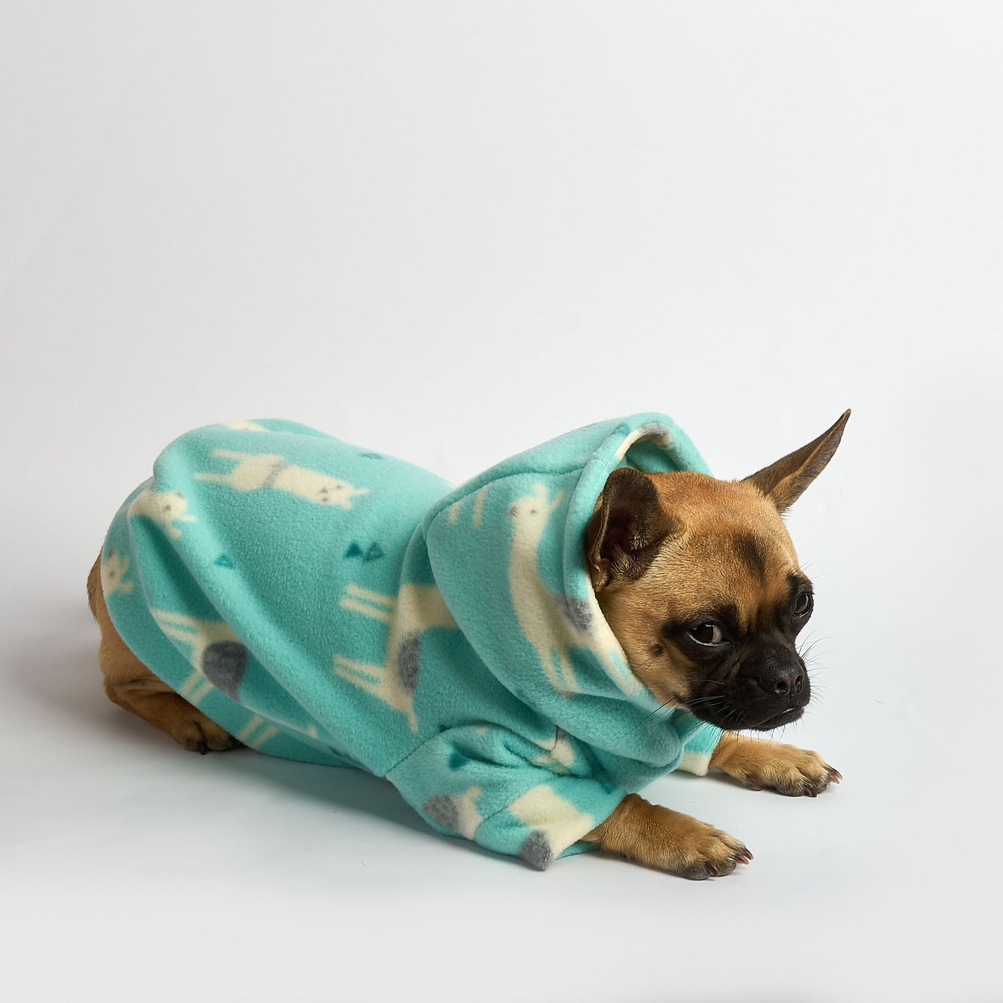 Dog Fleece Hoodie - No Drama Llama