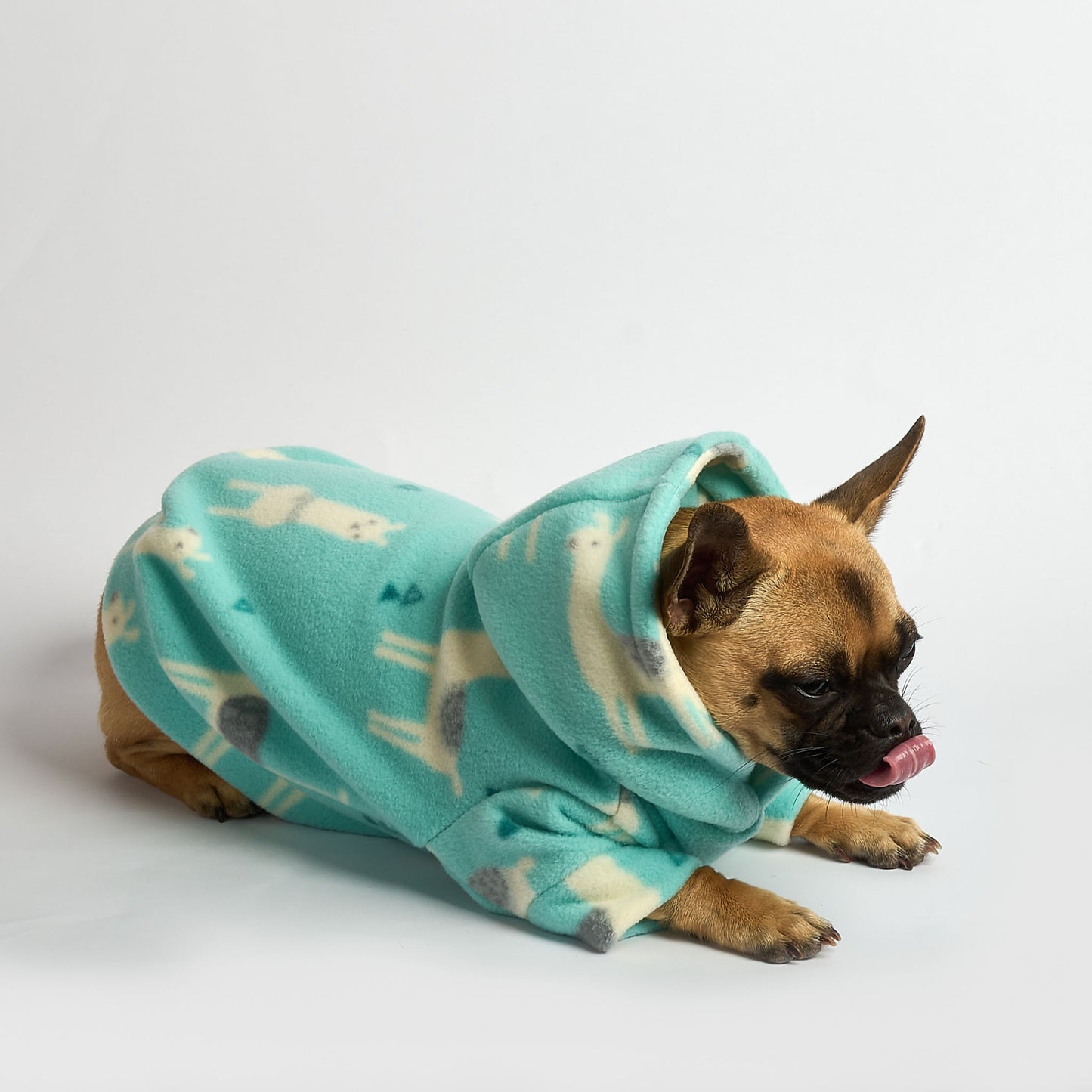 Dog Fleece Hoodie - No Drama Llama