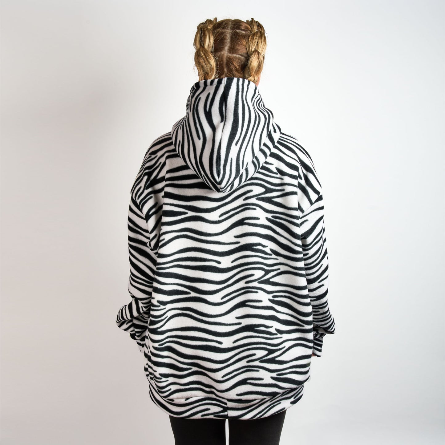 Human Unisex Fleece Hoodie - ZEBRAWOWA