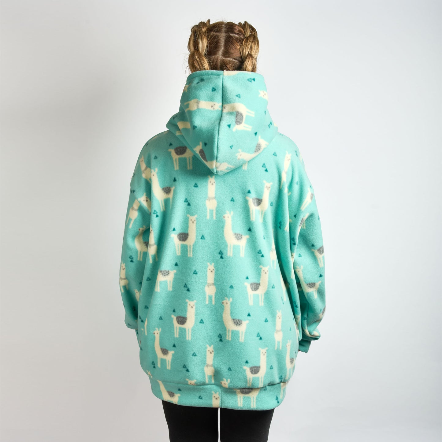 Human Unisex Fleece Hoodie - NO DRAMA LLAMA