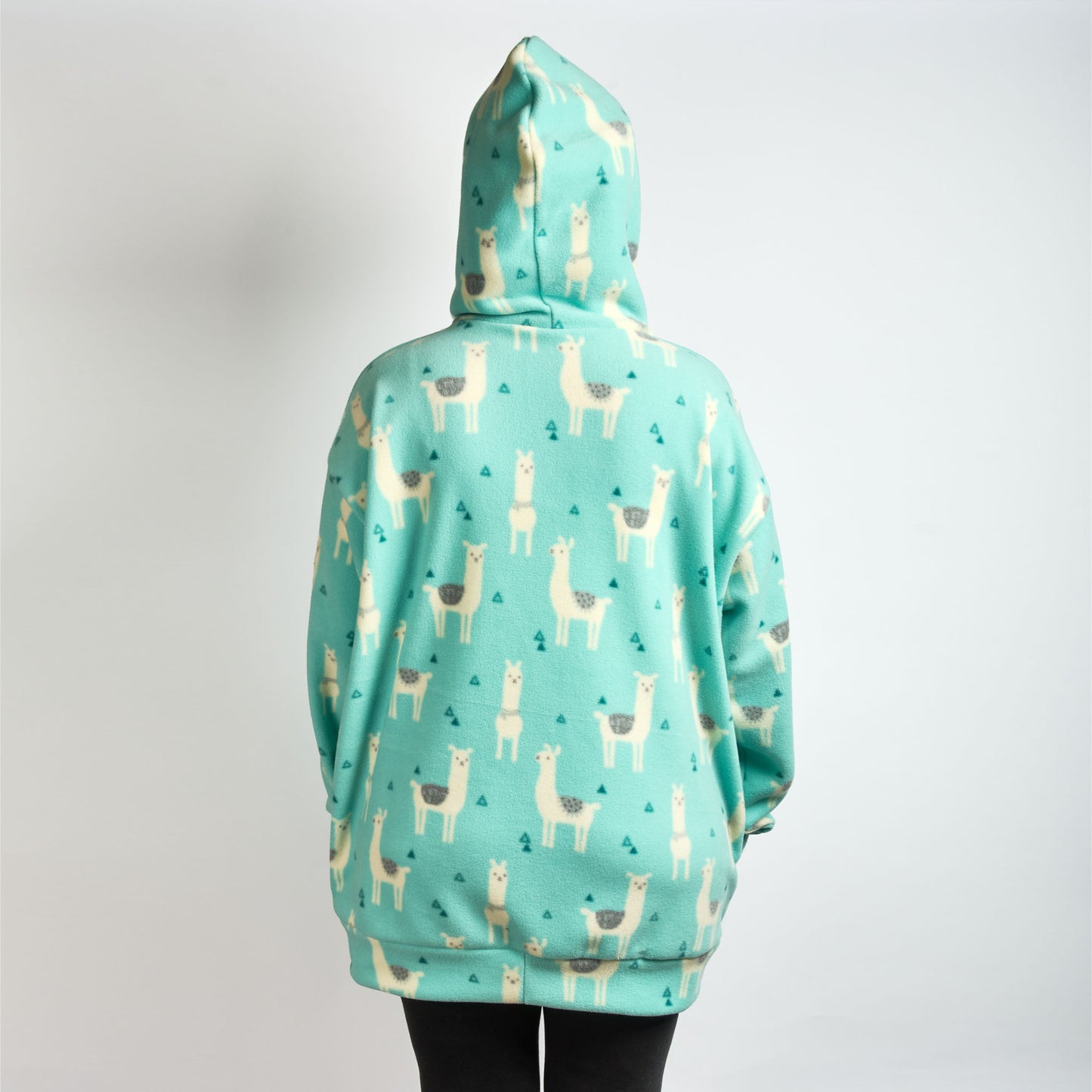 Human Unisex Fleece Hoodie - NO DRAMA LLAMA