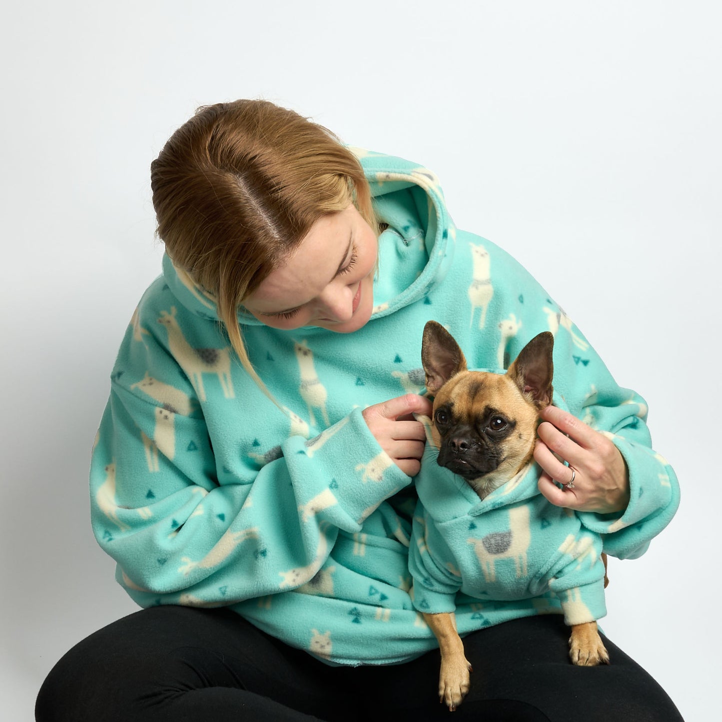 Human Unisex Fleece Hoodie - NO DRAMA LLAMA