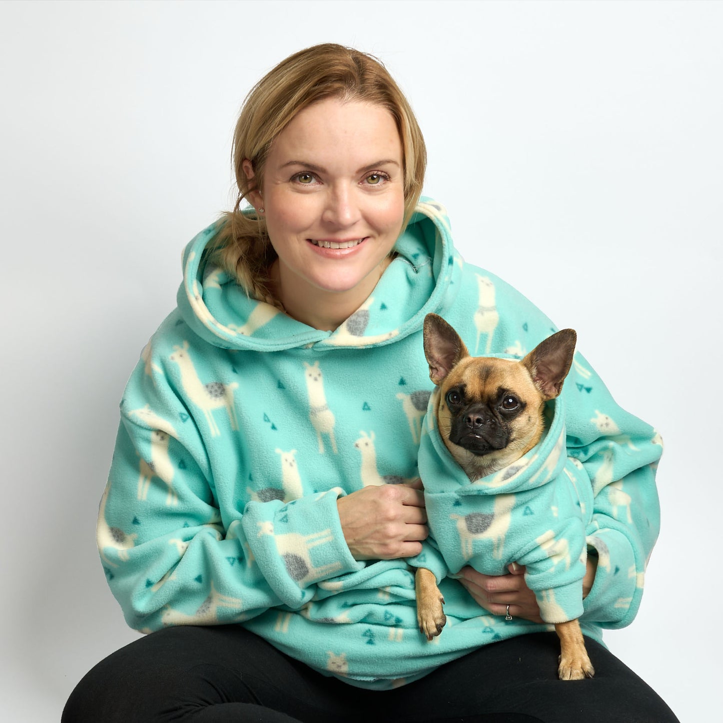 Human Unisex Fleece Hoodie - NO DRAMA LLAMA