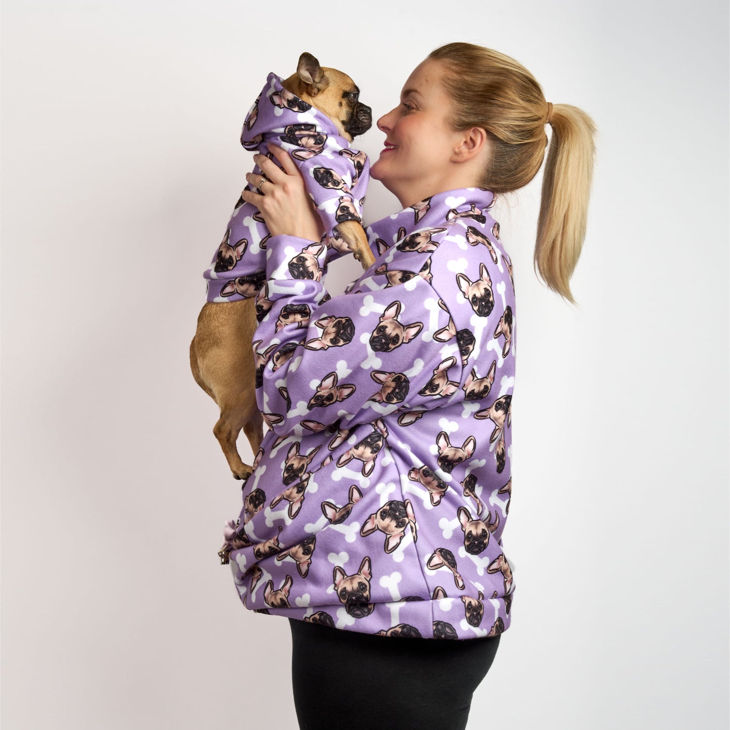 Womens Luxury Oversized Sweater - LILAC CHUG FACE