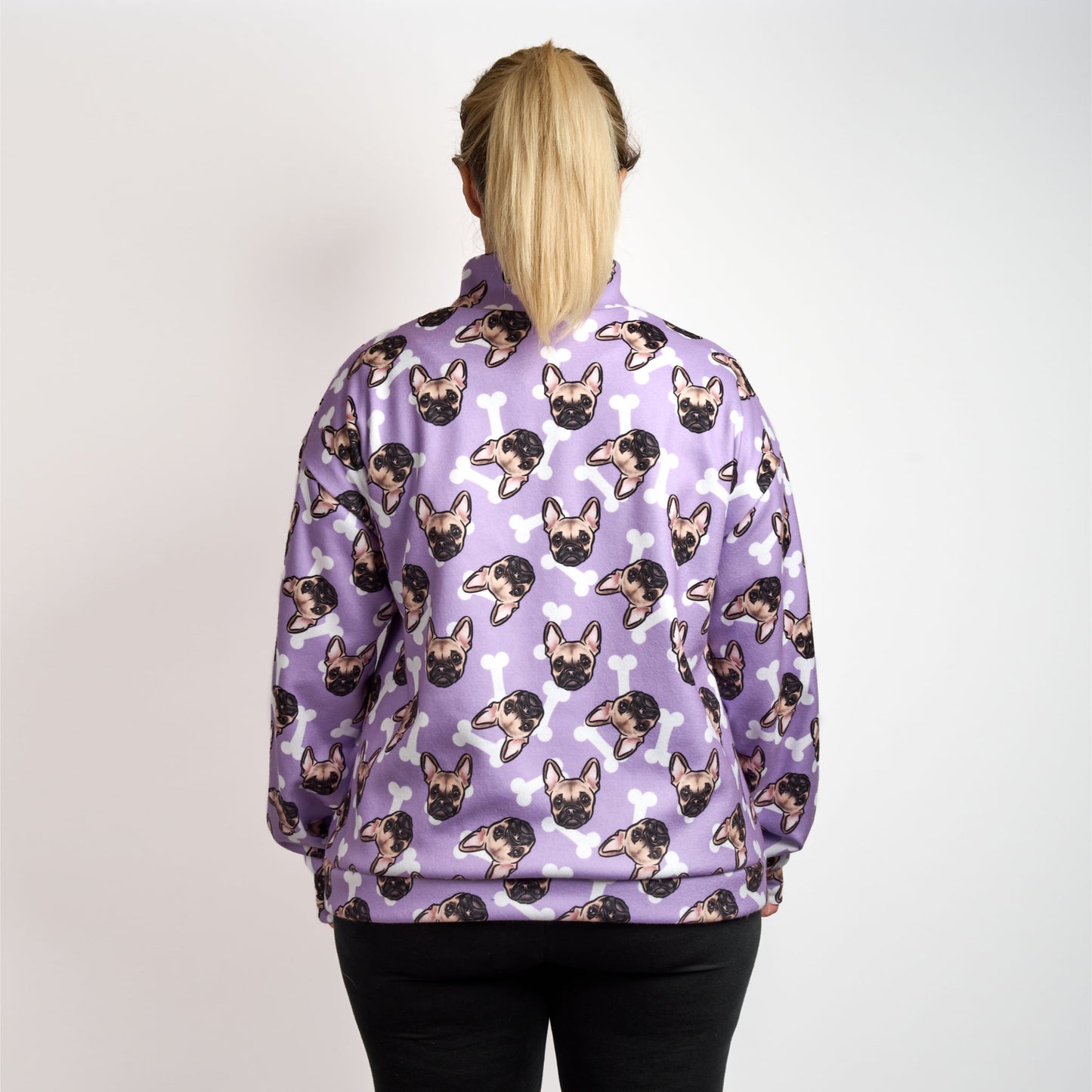 Womens Luxury Oversized Sweater - LILAC CHUG FACE