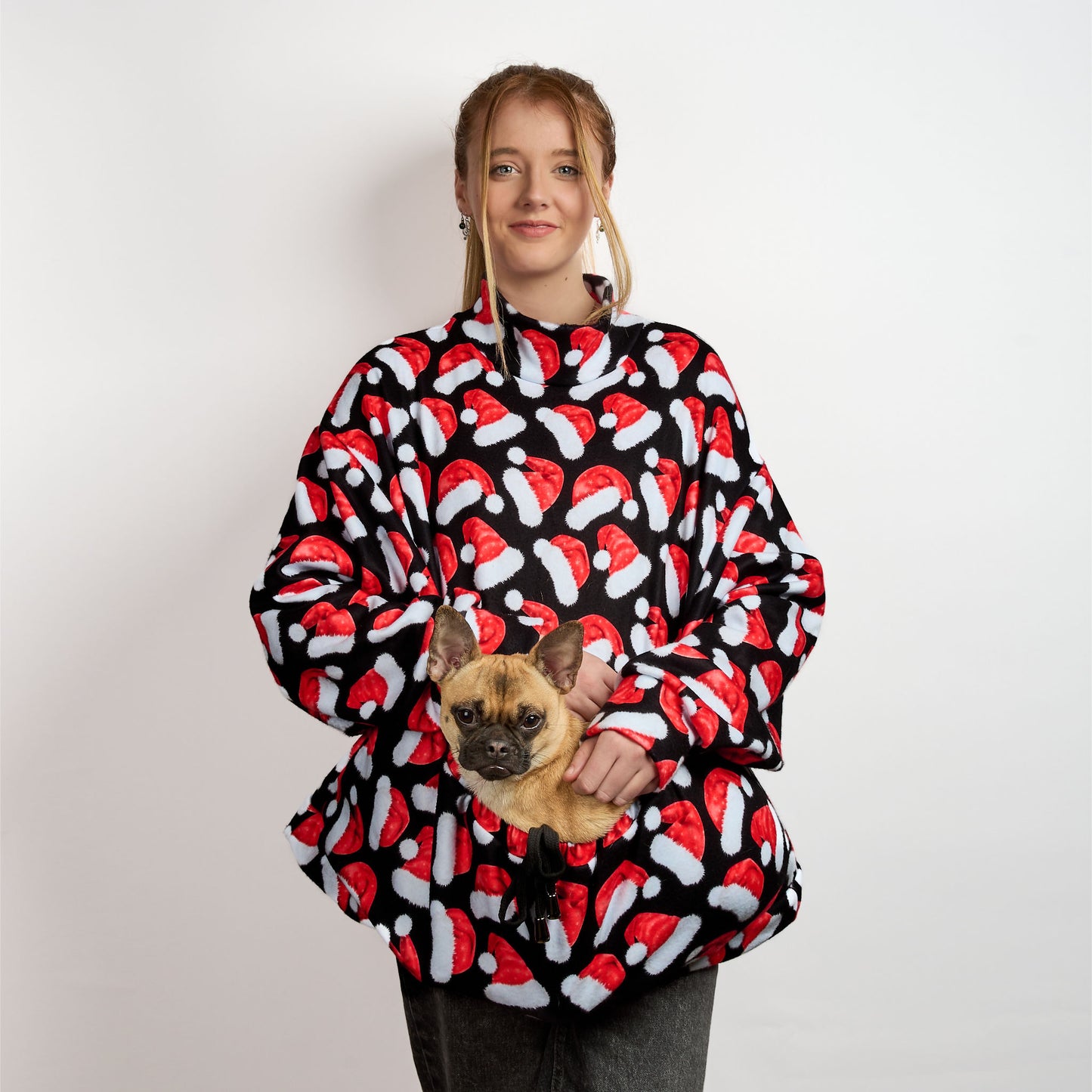 Womens Luxury Oversized Sweater - Santa Paws