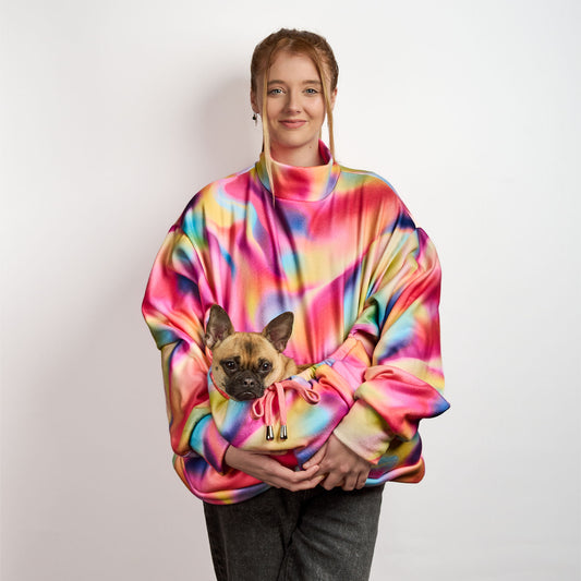 Womens Luxury Oversized Sweater - TIE DYE FOR