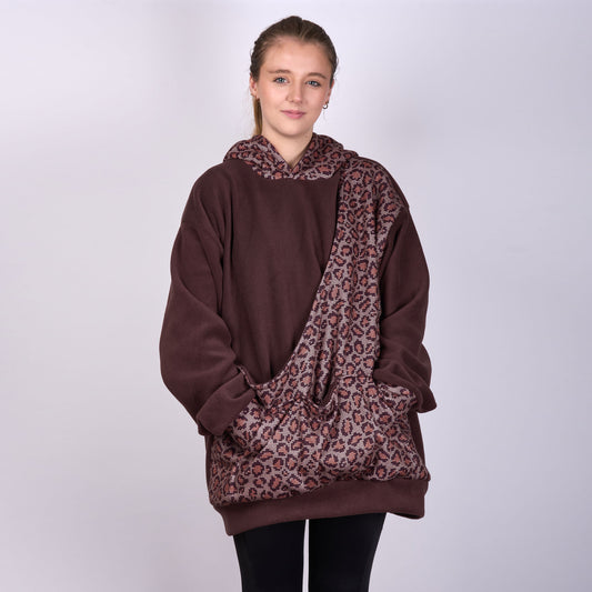 Poochy Pocket Hoodie Lovely Leopard