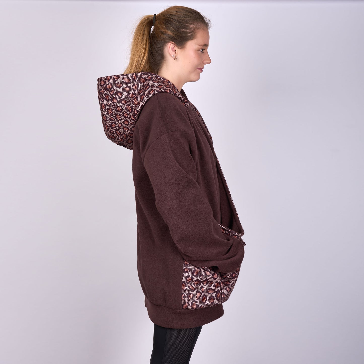 Poochy Pocket Hoodie Lovely Leopard