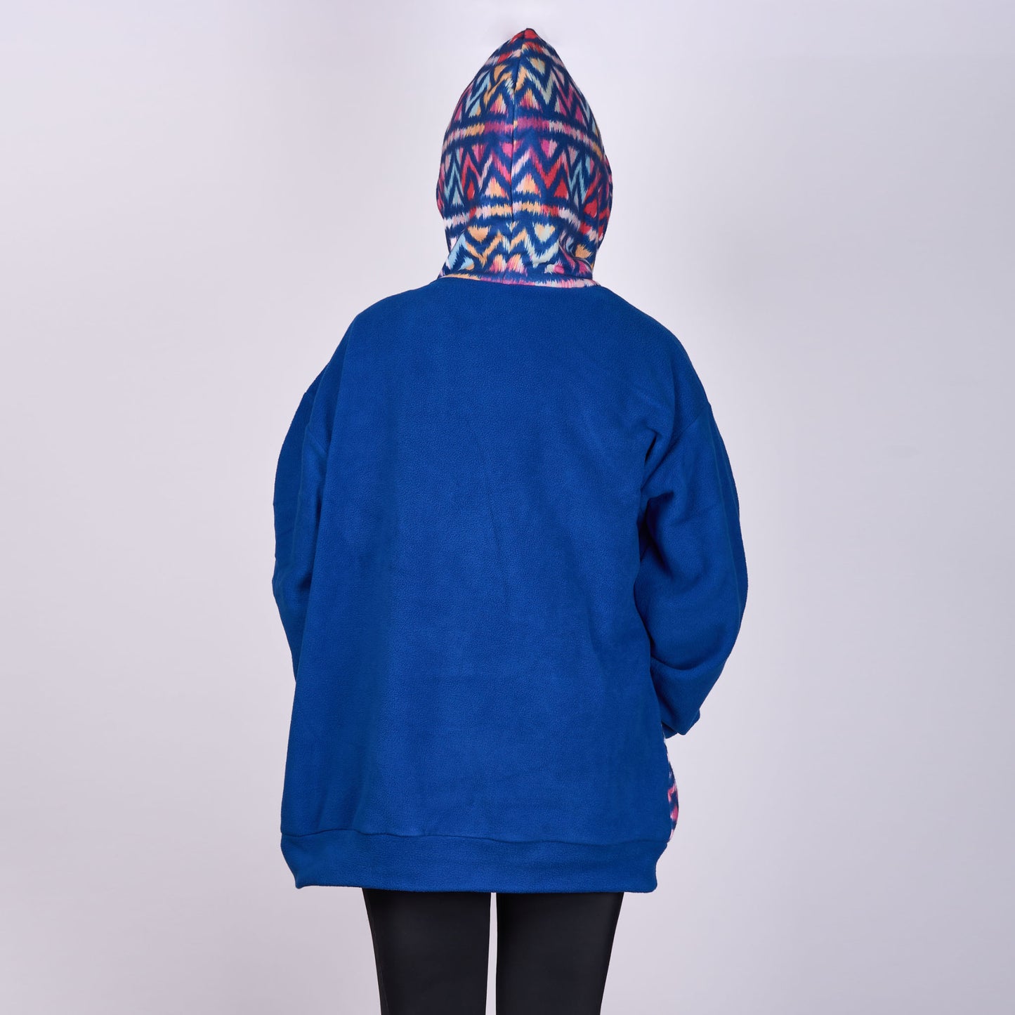 Poochy Pocket Hoodie Zig Zag Blue