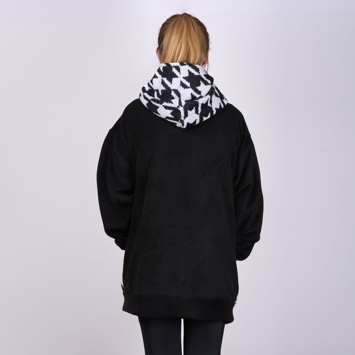 Poochy Pocket Hoodie Houndstooth