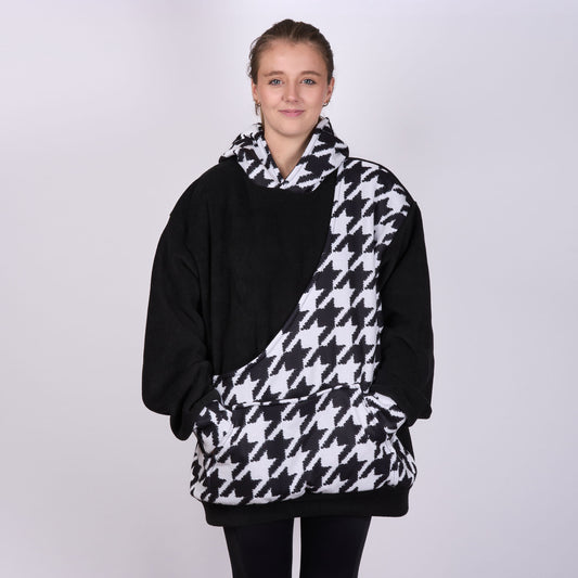 Poochy Pocket Hoodie Houndstooth