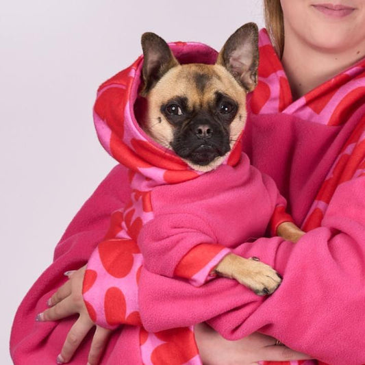 Dog Fleece Hoodie - My Valentine