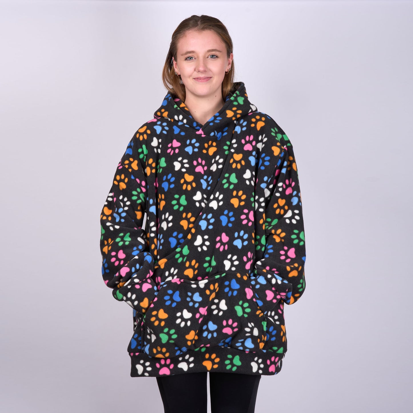 Poochy Pocket Hoodie Pawfect Print