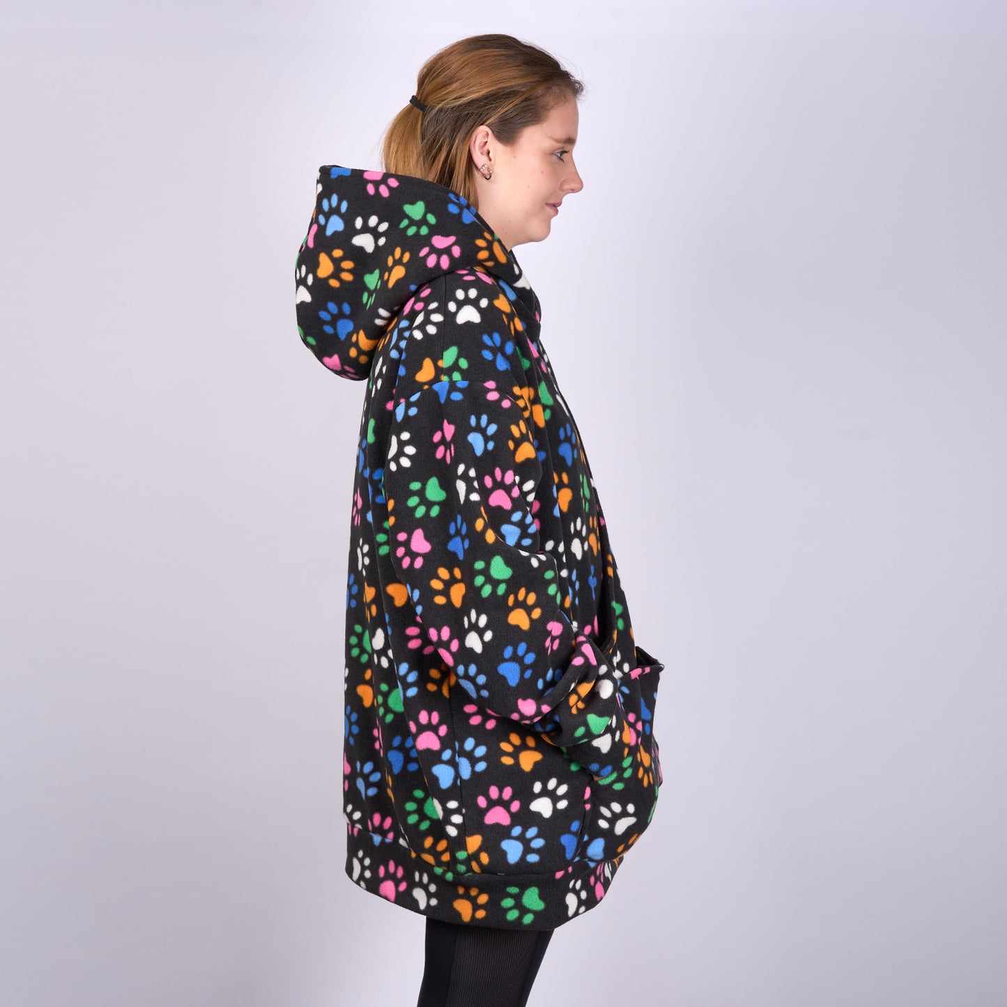 Poochy Pocket Hoodie Pawfect Print