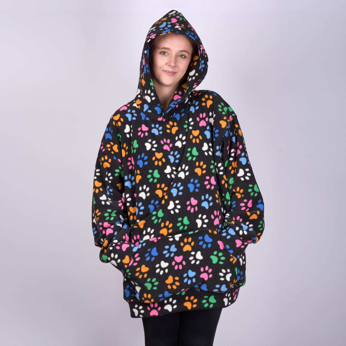 Poochy Pocket Hoodie Pawfect Print