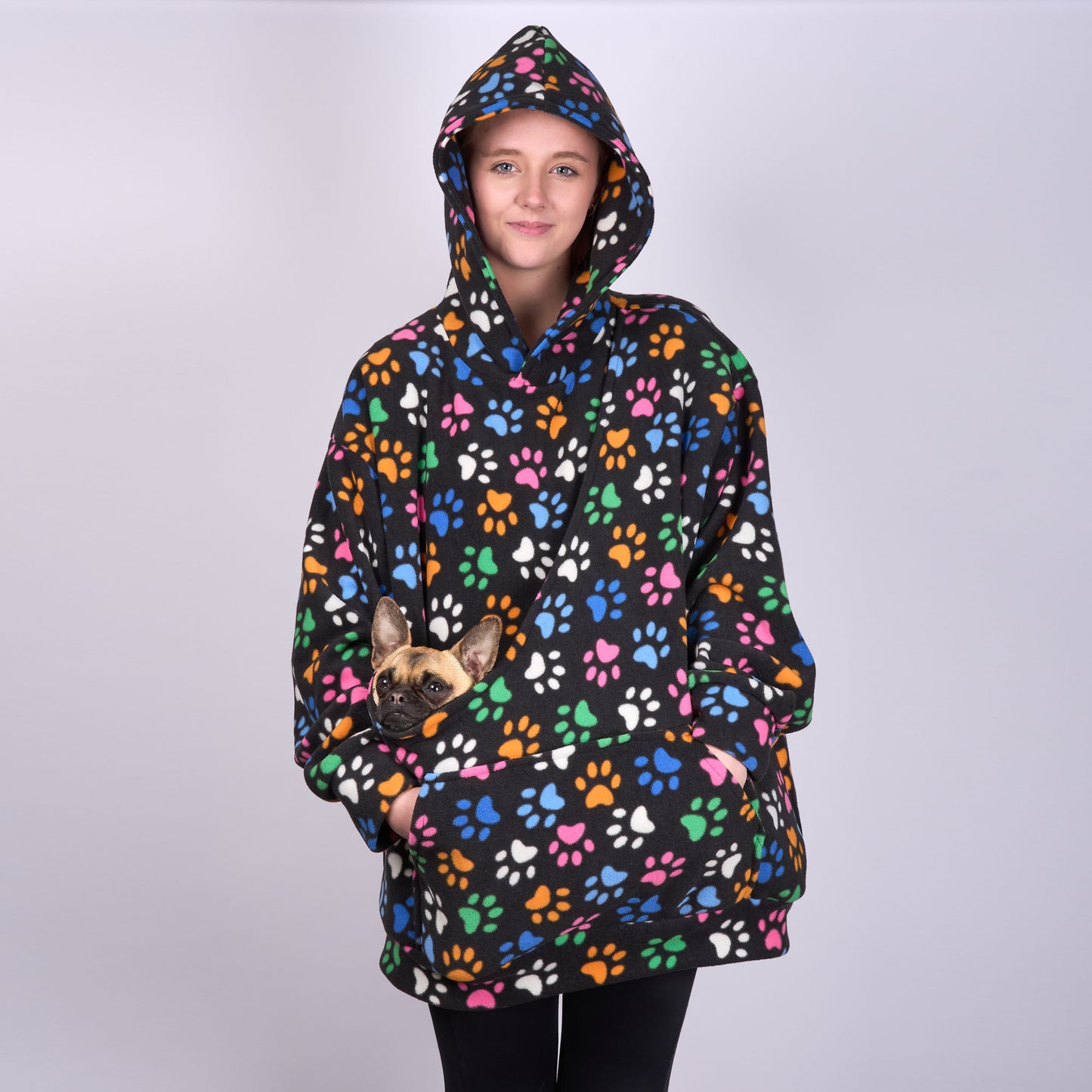 Poochy Pocket Hoodie Pawfect Print