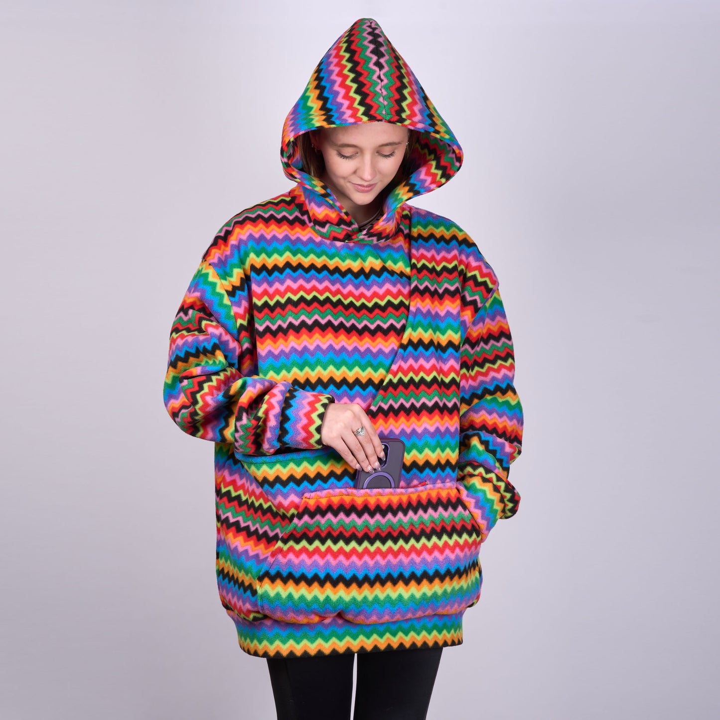 Poochy Pocket Hoodie Zig Zag 2.0