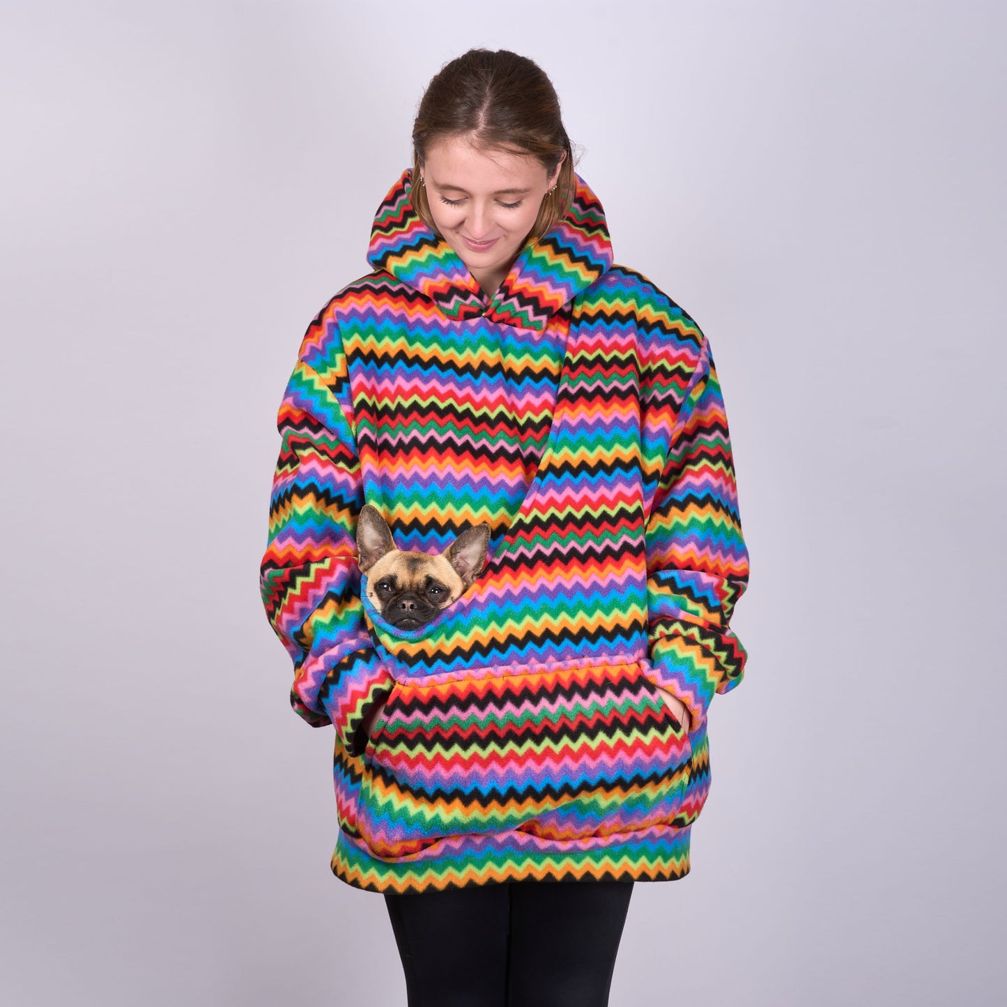 Poochy Pocket Hoodie Zig Zag 2.0