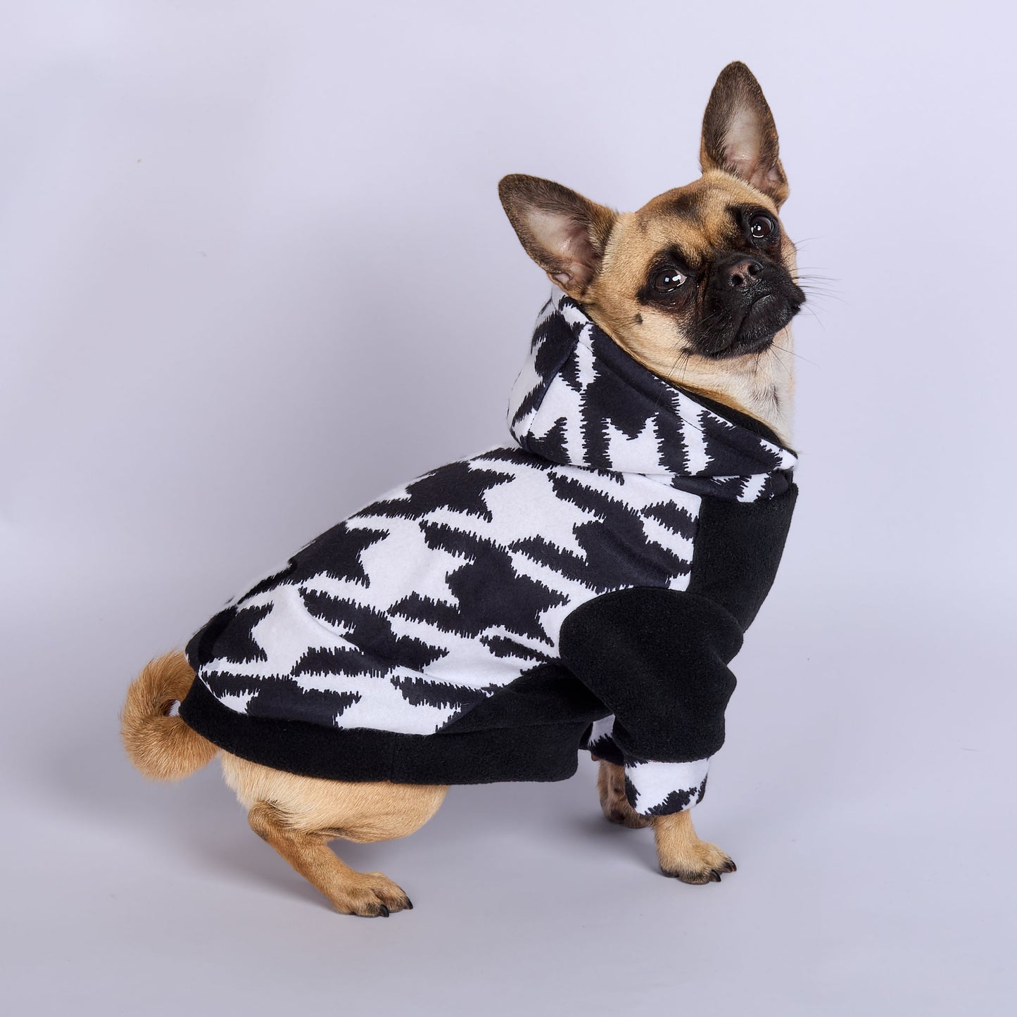 Poochy Pocket Hoodie Houndstooth