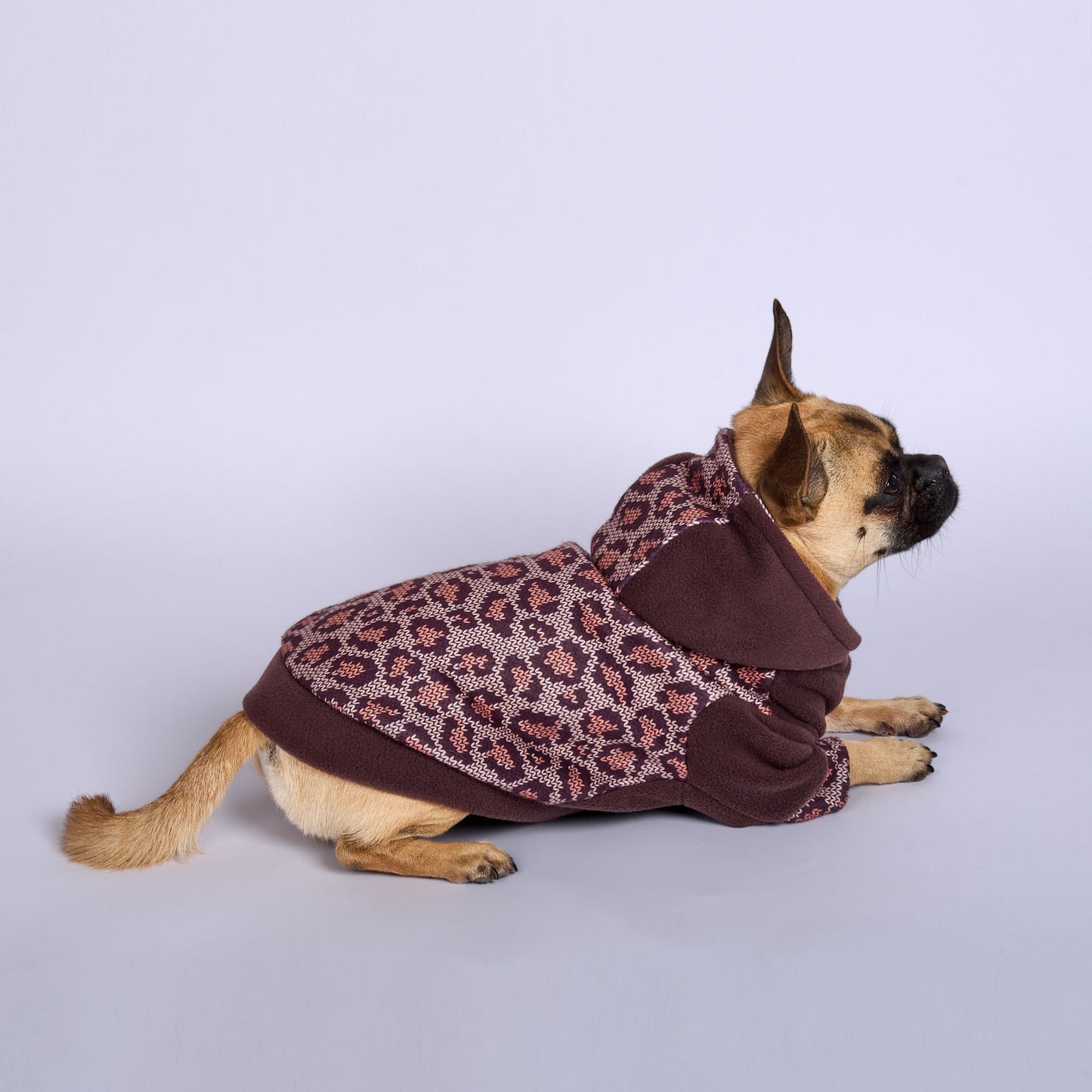 Dog Fleece Hoodie - Lovely Leopard