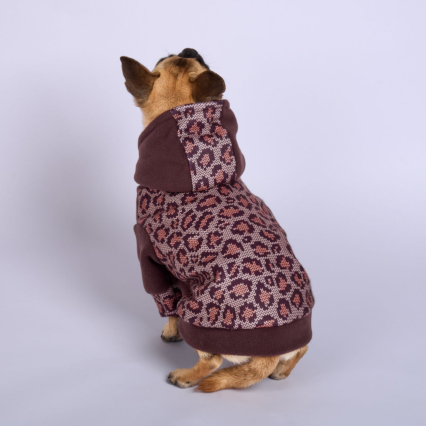 Dog Fleece Hoodie - Lovely Leopard