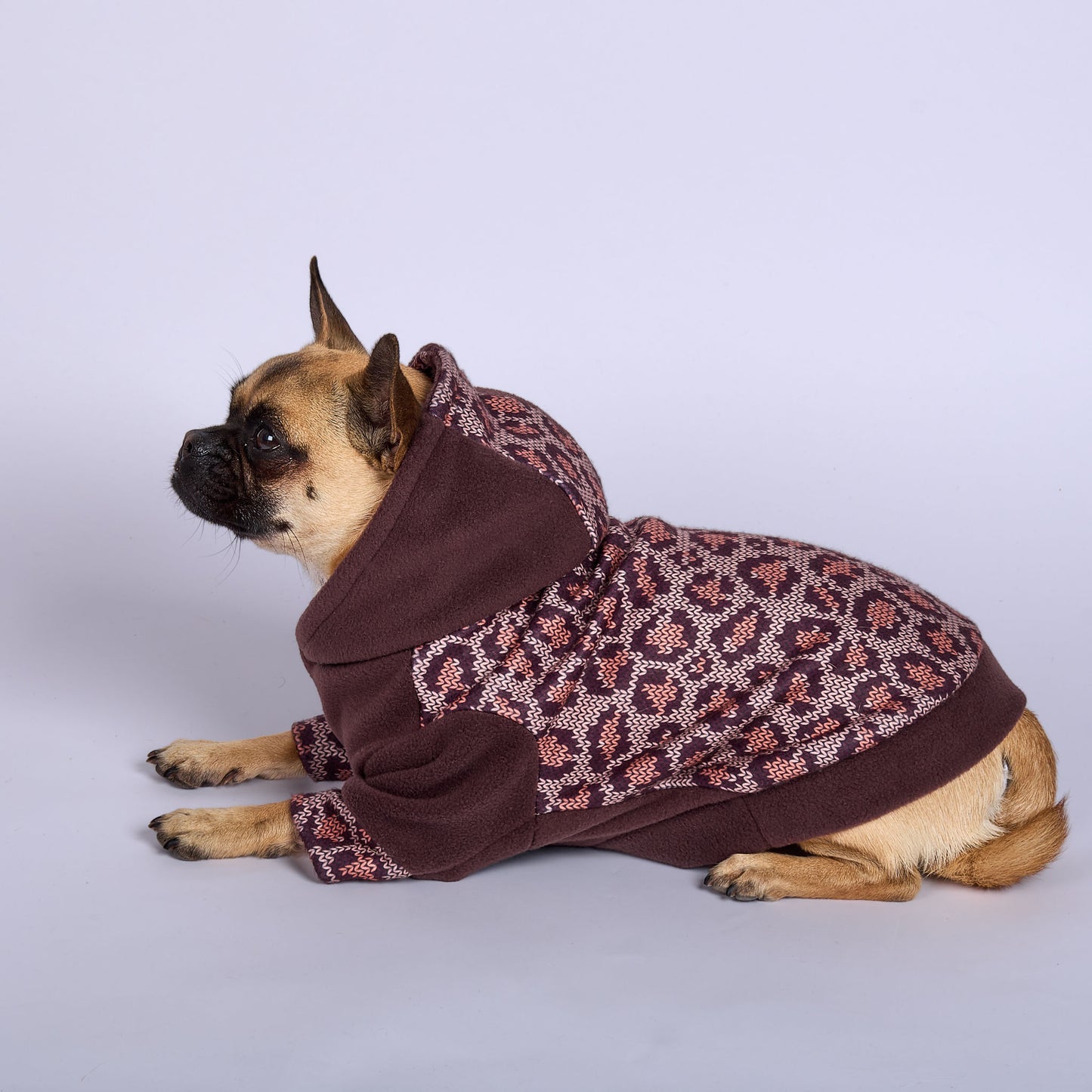 Dog Fleece Hoodie - Lovely Leopard