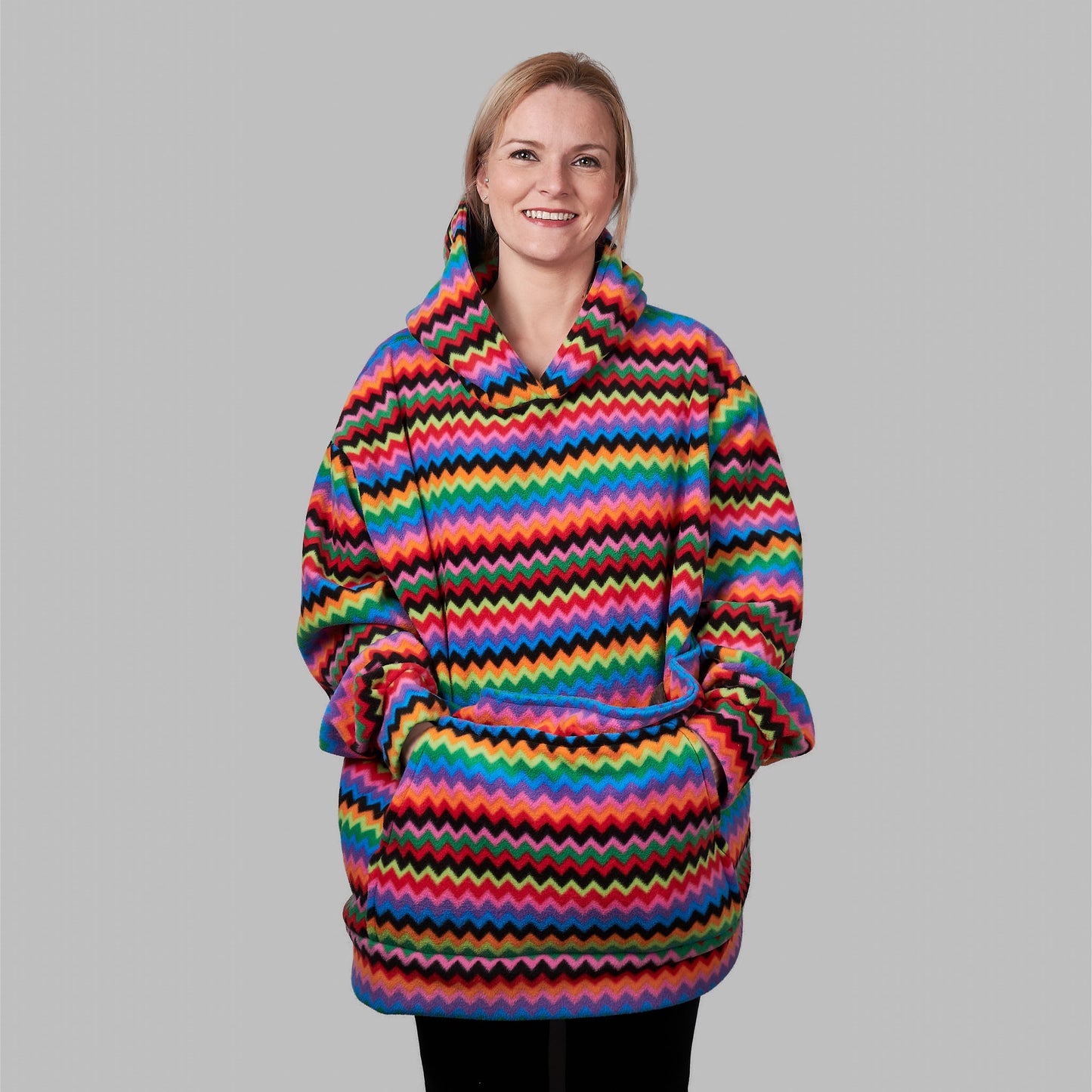 Human Unisex Fleece Hoodie - ZigZag